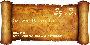 Szivós Daniella névjegykártya