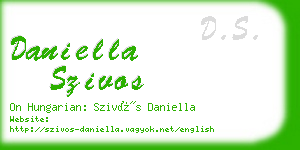 daniella szivos business card
